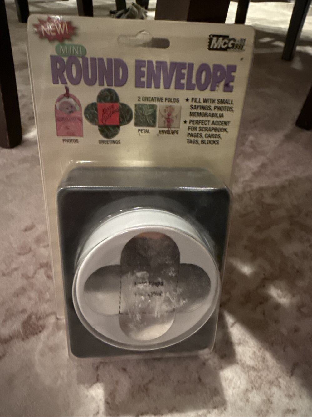 McGill Craftivity Mini Round Envelope Paper Punch Scrapbooking Tool 68400 NEW